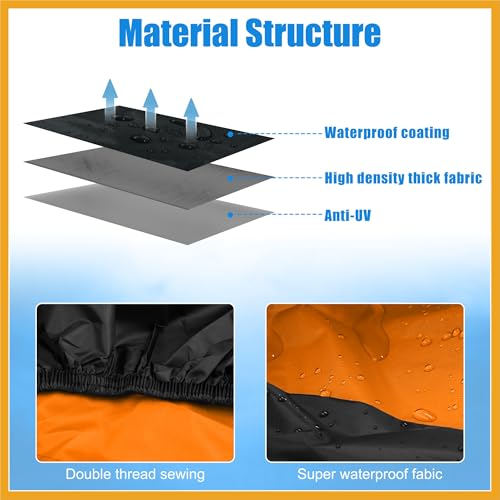 Motorcycle Cover Rain Dust Protector XXL for Harley Davidson Cruiser Sportster Fatboy Softail Dyna Super Glide Replacement