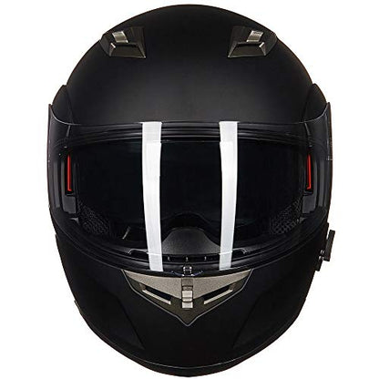 ILM Bluetooth Integrated Modular Flip up Full Face Motorcycle Helmet Sun Shield Mp3 Intercom Model 953/953 PRO - color: Matte Black