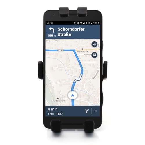 Motorcycle Mobile Phone Mount Mobile Phone Holder Adjustable Size Fit on All Motorcycles with Holes Fixing Device