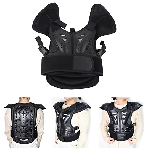 Kids Riding Armor Kids Cycling Armor Youth Body Protector Child Protective Vest Chest Back Protector Reflective Adjustable Hook and for Motorcycle Scooter - size: Small