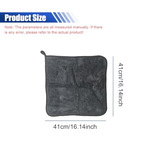 Microfiber Car Drying Towel, 16" x 16" Ultra Absorbent Cleaning Cloth with Twisted-Loop Design - Microfiber Towel for Car Detailing/Household, Without Streaks or Scratches(3PCS) - size: 3PCS