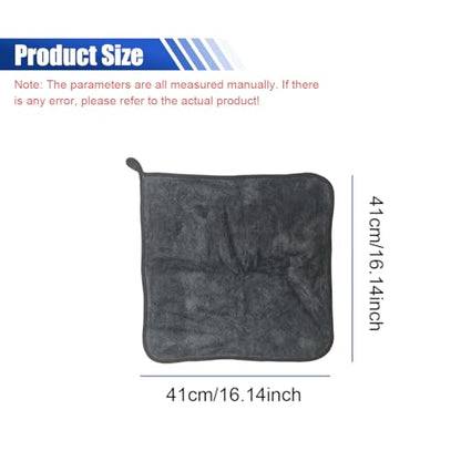 Microfiber Car Drying Towel, 16" x 16" Ultra Absorbent Cleaning Cloth with Twisted-Loop Design - Microfiber Towel for Car Detailing/Household, Without Streaks or Scratches(3PCS) - size: 3PCS