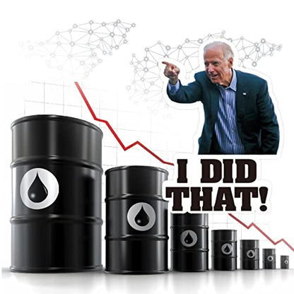 100 Pcs I Did That Biden Stickers,Joe Biden Stickers Funny I Did That - Pointed to Your Left,That's All Me Car Bumper Reflective Waterproof Humor Decals for Motorcycle Helmet Laptop Window