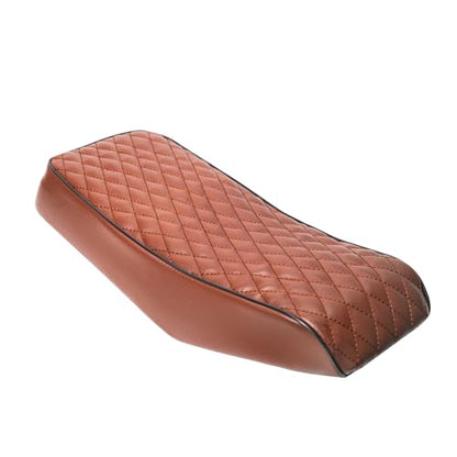 JMCHstore Brown Diamond Stitch Retro Mini bike Seat Cover for Monster Mega Moto MMB80 80cc MMB105 105cc, For Coleman Realtree RB100 RT100 Mini Bike Cushion Replacement parts - color: Brown