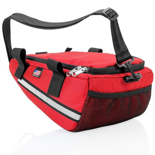 Chase Harper USA - Ruckus 5000LS Under The Seat Bag for Lowered Frames - Compatible with All Ruckus Models With Lowered Frames - Water and Tear-Resistant Ballistic Nylon – Red - color: Red, size: Low Frame Fit, style: Bag Only