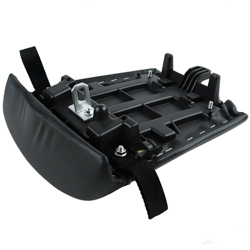 Rear Passenger Seat Pillion Cushion Fit for Yamaha YZF R1 2000 2001 - Black Synthetic Leather Replacement Pad - Motorcycle Sportbike Saddle Assembly with Strap - size: Yamaha R1 00-01