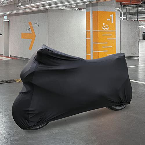Indoor Motorcycle Cover Universal Dustproof Cover Soft Stretch Durable Motorbike Cover for All Motor,104 inches - size: 3XL-104"