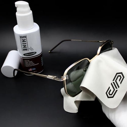 SIBERIAN Shine Liquid Cleaner 0.5oz Spray Made in USA + (1) Fabric Cloth for Camera, Electronic Devices, Eyewear Lenses Compact 15ml Travel - size: 0.5 Fl Oz (Pack of 1)