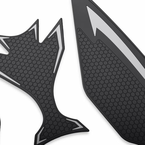 Motorcycle Tank Traction Pad Side Gas Knee Grip Protective Sticker Protector for Kawasaki ninja650 （2017-2025） Z 650 （2019-2025）(Gray) - color: Gray