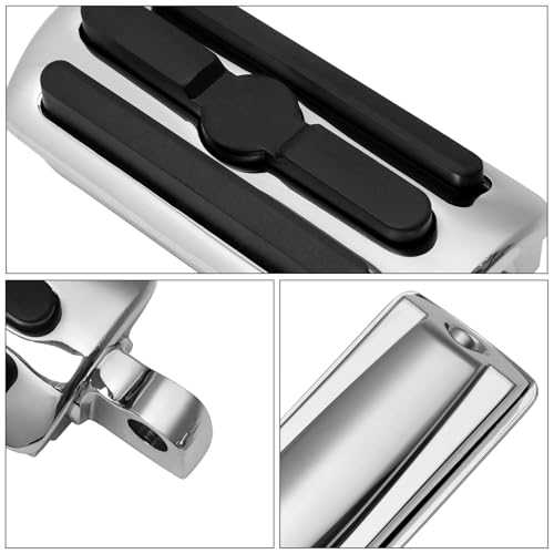 TCMT 10mm Highway Foot Pegs Footrest Chrome Fits For Harley Davidson Touring Softail Dyna