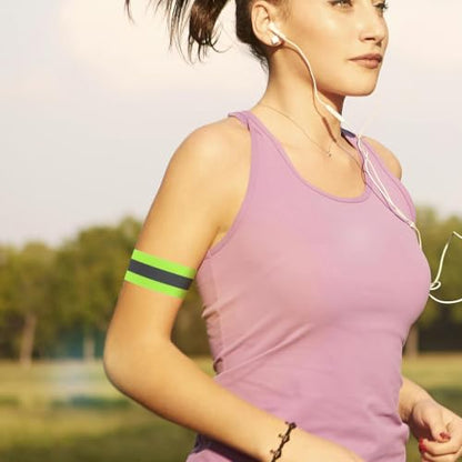 Adjustable Reflective Safety Armband for Outdoor Sports and Walking, High Visibility Elastic Webbing Wristband, Wear Resistant Reflective Strap for Night Running and Cycling