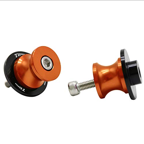 for Suzuki TL1000S / TL1000R All Year TL1000 R S TL 1000 R S 8mm Motorcycle Swingarm Sliders Spools Swingarm Stand Screws Slider Anti-Fall Frame Sliders - color: Orange