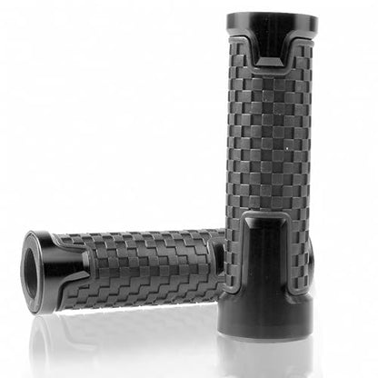 7/8" 22mm CNC Alu Motorcycle Handlebar Grips Compatible with CBR150 CBR500 CBR100F CBR1000RR CBR1100XX CBR125 CBR250 CBR300R CBR400RR CBR400F CBR450SR CBR600RR CBR600F CBR900RR CBR954RR Black - color: black, size: Handlebar Grips without Grip Ends