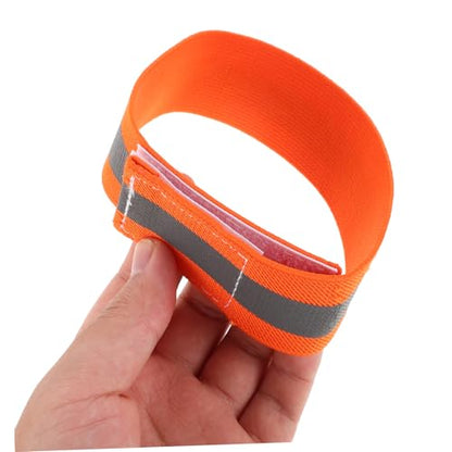 Abaodam 4Pcs High Visibility Reflective Bands for Legs and Arms Adjustable Night Safety Gear for Cycling Running and Walking Lightweight Reflective Belt Bands for Enhanced Visibility
