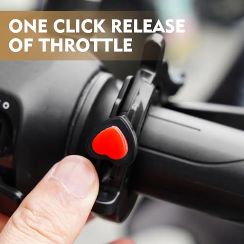 Universal Motorcycle Throttle Cruise Control Assist, Anti-Slip Throttle Lock Clamp Booster, Durable Ride Modification Accessory, Throttle Stabilizer for Most Motorcycle Models (Black)