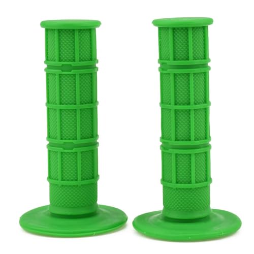 HIAORS 7/8" 22mm and 24mm Universal Motorcycle Grips Hand Grips Compatible with CRF50 CRF125 XR50 XR100 KX65 KX85 KX125 50cc 110cc 70cc Pit Dirt Bike Motocross Parts Green - color: Green