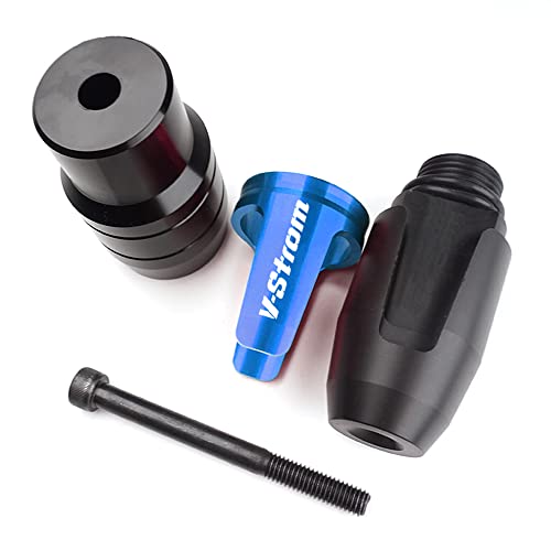 For SUZUKI V-Strom 250 650 1000 DL250 DL650 DL1000/V-Strom1000/XT Motorcycle CNC Aluminum Frame Crash Pad Exhaust Sliders Crash Protector slider - color: blue