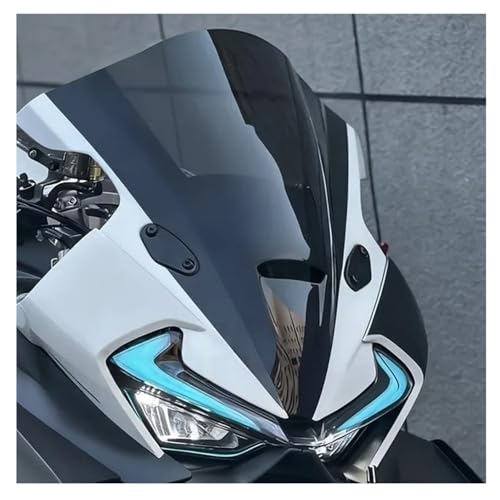 Motorcycle Windshield Windscreen for 675SR-R 675SR R, Motorcycle Windshield Accessories Front Spoiler Wind Deflectors - color: Black white grey