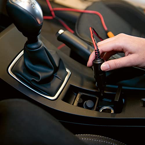CTEK Connect CIG Plug, Permanent Connection for Hard-to-Reach Batteries, Easy Connection to Your CTEK Battery Charger Using The Vehicle 12V Accessory Sockets, for Cars, Motorcycles