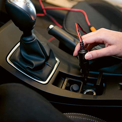 CTEK Connect CIG Plug, Permanent Connection for Hard-to-Reach Batteries, Easy Connection to Your CTEK Battery Charger Using The Vehicle 12V Accessory Sockets, for Cars, Motorcycles