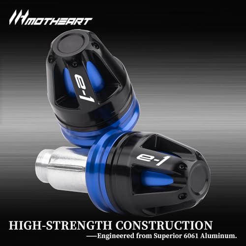 Motorcycle Handlebar End Caps For Ninja e-1 2023-2024 Z e-1 2024-2025 7/8” Bars 17mm Diameter CNC Handlebars (See details below) ninja e-1 z Accessories (Blue) - color: Blue