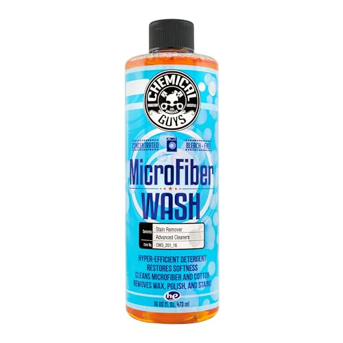 Chemical Guys Microfiber Cleaning Cloth and Car Wash Towel Detergent - Concentrated Cleaner for Towels, Microfiber Cloths, and Pads - Removes Dirt, Wax, Grease, Stains, Orange Scent - 16 oz - size: 16 Fl Oz (Pack of 1)