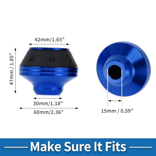 Motorcycle Front Fork Frame Slider Falling Protection Wheel Crash Protector Scooter Moped Aluminum Alloy Blue 2 Pcs - color: Blue
