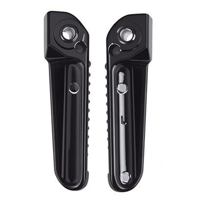 Yamaha Motorcycles Footrests Rear Foot Pegs For Yamaha YZF R1 2002-2014 and Yamaha YZF R6 2003-2017; Black - color: Black-Rear