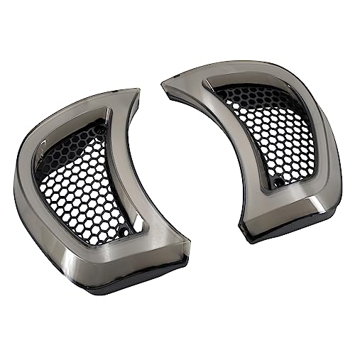 Motorcycle Headlight Vent Accent Turn Signal LED Indicator Side Lights For Harley Road Glide FLTRX 2015-2023 (Smoke Lens) - color: Smoke Lens