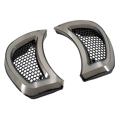 Motorcycle Headlight Vent Accent Turn Signal LED Indicator Side Lights For Harley Road Glide FLTRX 2015-2023 (Smoke Lens) - color: Smoke Lens