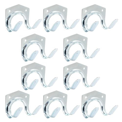 10 Pack Tool Storage Hooks Wall Mounted Double Tool Storage Hangers Mop Broom Holders Organizer for Garage Shed Ropes Bracket Garden Tools