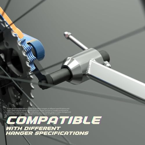 Derailleur Hanger Alignment Tool – Bicycle Rear Derailleur Hanger Gauge for 20"-29" Wheels – 304 Stainless Steel Wheel Alignment Tool for MTB, Road Bikes, UDH, Bike Repair and Maintenance