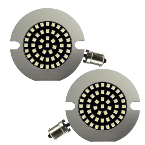 Eagle Lights Midnight Edition 3-1/4" LED Amber Rear Turn Signals for Harley-Davidson® Motorcycles – 1156 Plug & Play Upgrade, Flat Style