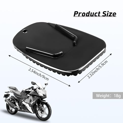 8 Pieces Motorcycle Kickstand Pad Motorcycle Stand Plate Motor Anti Slip Plate Parking Accessory for Outdoor Grass Sand Slippery Ground Hot Pavement Parking Day