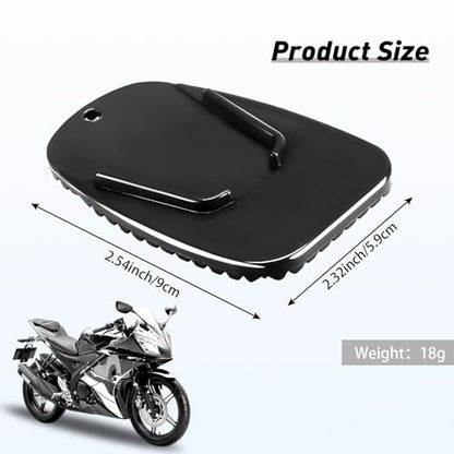 8 Pieces Motorcycle Kickstand Pad Motorcycle Stand Plate Motor Anti Slip Plate Parking Accessory for Outdoor Grass Sand Slippery Ground Hot Pavement Parking Day