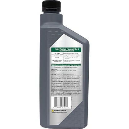 STP Premium Bar and Chain Oil, Tools and Chainsaw Oil Treatment Reduces Bar and Chain Wear, 32 Oz