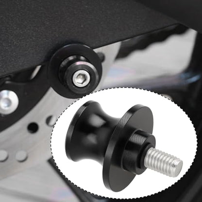 SING F LTD Motorcycle M8 Rear Swingarm Spools Sliders Swing Arm Stand Screw Compatible with Kawasaki Z900 / RS 2017-2025, Black - color: Black