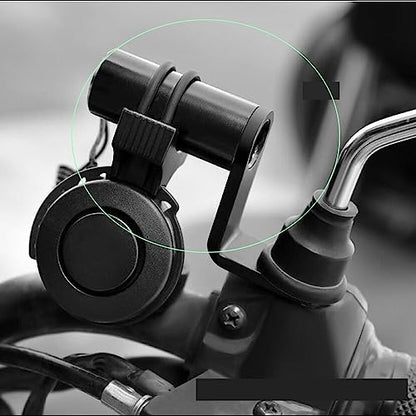 2 Pack Motorcycle Handlebar Extender Mirror Mount Extension Post Extension Bar for Motorcycle Phone Holder Rear View Mirrors USB Charger GPS Headlight Scooter ATV Dirt Bike Ebike Motorbike