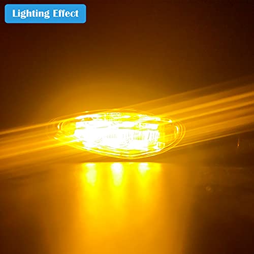 LED Turn Signal Light E-MARK Vehicle Inspection 2pcs set Motorbike Universal High brightness DC12V - color: Clear / 2pcs, size: Model 2