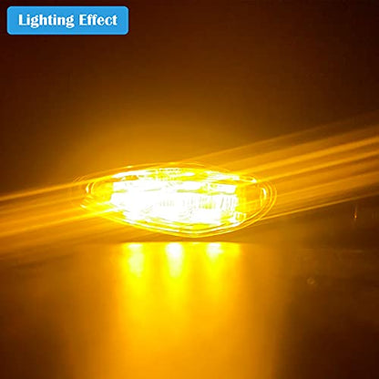 LED Turn Signal Light E-MARK Vehicle Inspection 2pcs set Motorbike Universal High brightness DC12V - color: Smoke / 2pcs, size: Model 2