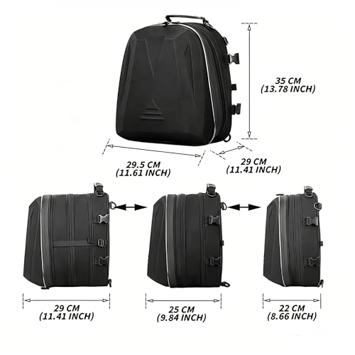 Motorcycle Tail Bag For BMW CE 04 2022-2026,Large Hard Shell Capacity Expandable Helmet Storage Bag Scratch-Resistant Wear-Resistant Waterproof