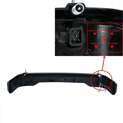 TCMT Smoke King Trunk LED Brake Turn Tail Light Fits For Harley 2014-2025 Touring Road King Road Street Electra Glide Tri Glide Ultra Limited Pack - color: Smoke Lens Black Housing A, size: Single Light