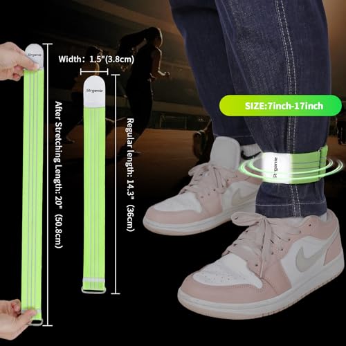 Cowboy Boot Straps, Adjustable Elastic Pant Leg Straps for Biking, Fishing, Hiking, Wading etc. - color: Green-2pcs