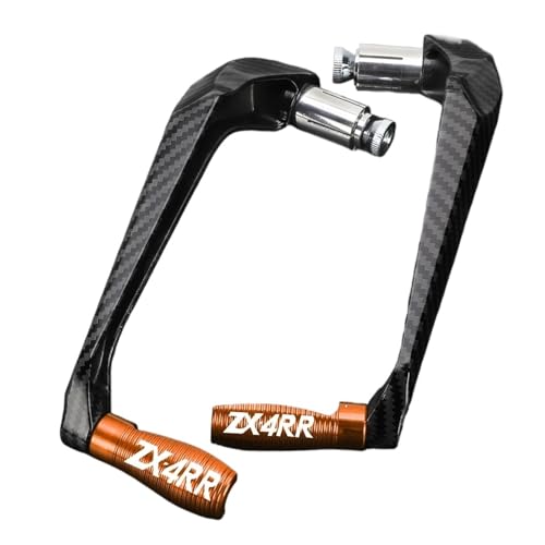 Motorcycle Handlebar Handle Grips Guard Brake Clutch Levers Protector for KAWA&SAKI Ni&nja ZX-4RR ZX 4RR ZX 4 RR 2023 2024 2025 Hand Guards - color: Lever Guard Orange