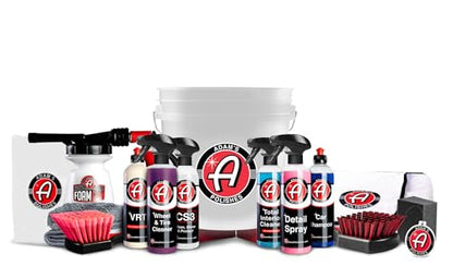 Adam's Essential Car Wash Kit (17-Item) - Auto Detailing Car Care Cleaning Kit with Foam Gun & Bucket Car & Truck Lovers, Dads, Moms and DIYers - style: Essential (17-Item)