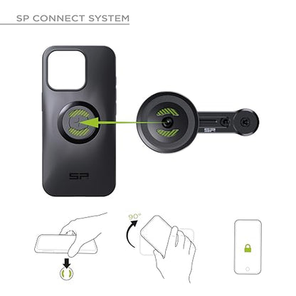 SP CONNECT Moto Bundle II with Anti Vibrations Module| SPC+ | Compatible with for iPhone 16 Pro| Motorcycle Phone Mount |Phone Mount for Motorcycle Handlebars | Cell Phone Holder - style: iPhone 16 Pro