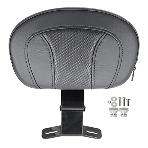 LABLT Black Detachable Front Driver Rider Backrest Pad, Motorcycle Front Driver Back Pad Replacement for Touring CVO Road King Street Glide Electra Glide 2009-2022