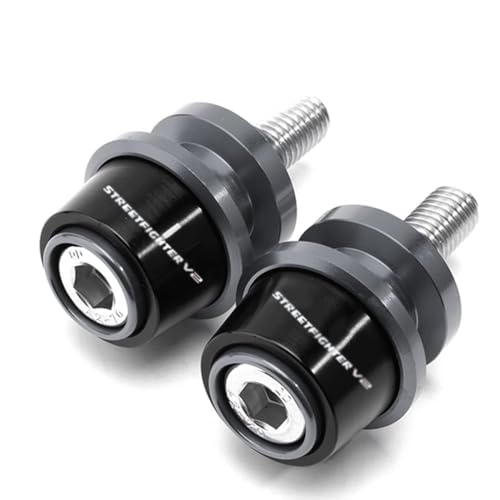 For STREETFIGHTER V2 StreetfighterV2 streetfighterv2 streetfighter v2 Streetfighter V2 8MM Motorcycle Accessories CNC Aluminum Premium Swingarm Spool Slider Stand Screws (Titanium) - color: Titanium
