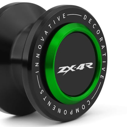 Motorcycle M8 Swingarm Spools Slider Compatible With K.awasaki ZX4R 2023 2024 2025 | Swing Arm Stand Screws Bobbins ZX-4R ZX 4R ZX400 Accessories (black-3) - color: black-3