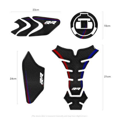 S1000RR Motorcycle Tank Pad Gas Tank Protector Compatible with BMW S1000RR S1K RR S1000 RR 2019-2024 3D Anti Slip Tank Pad Stickers Gas Oil Fuel Tank Pad Protectors (S1000RR) - size: S1000RR-1